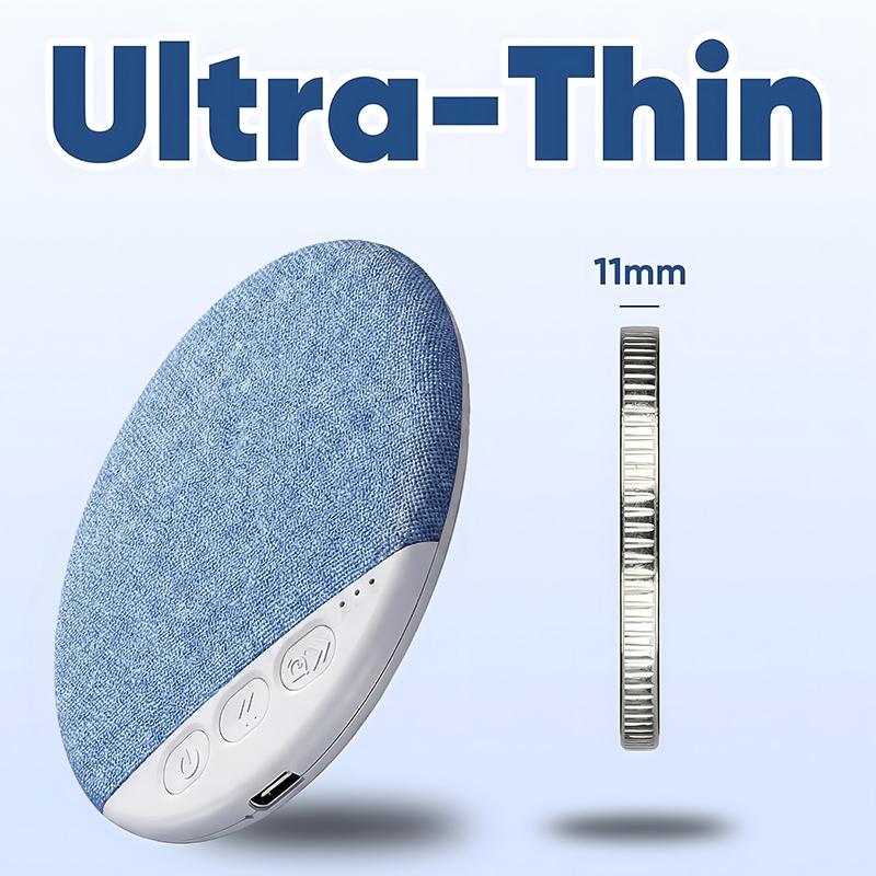 2026 New Flat Under Pillow Speakers for Sleeping, Bone Conduction Pillows Speaker Bluetooth, Private Ultra-Thin Aid with White Noise Timer, Mini Portable Slim Wireless Bedside Speak