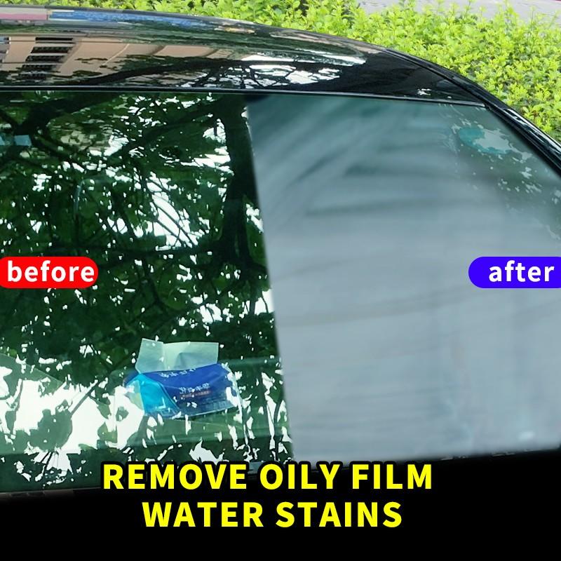 Jstree Car Glass Oil Film Cleaner with Brush Head, Removes Oil Films Effectively, 100ML Liquid Solution for Auto Maintenance