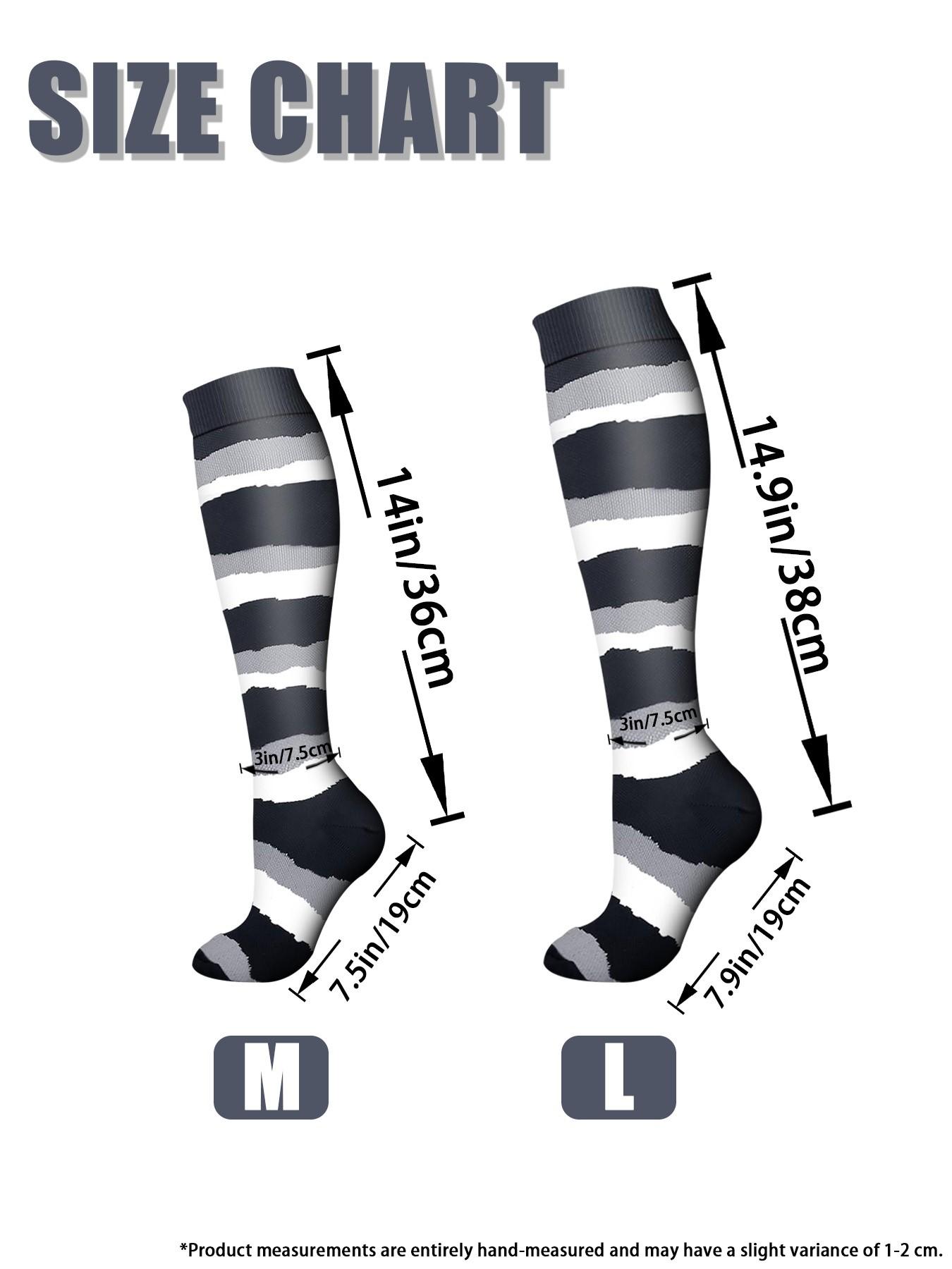 Unisex's Socks, Sports Socks for Circulation, Running, Nurses, Pregnant Women, Sports Socks for Men & Women