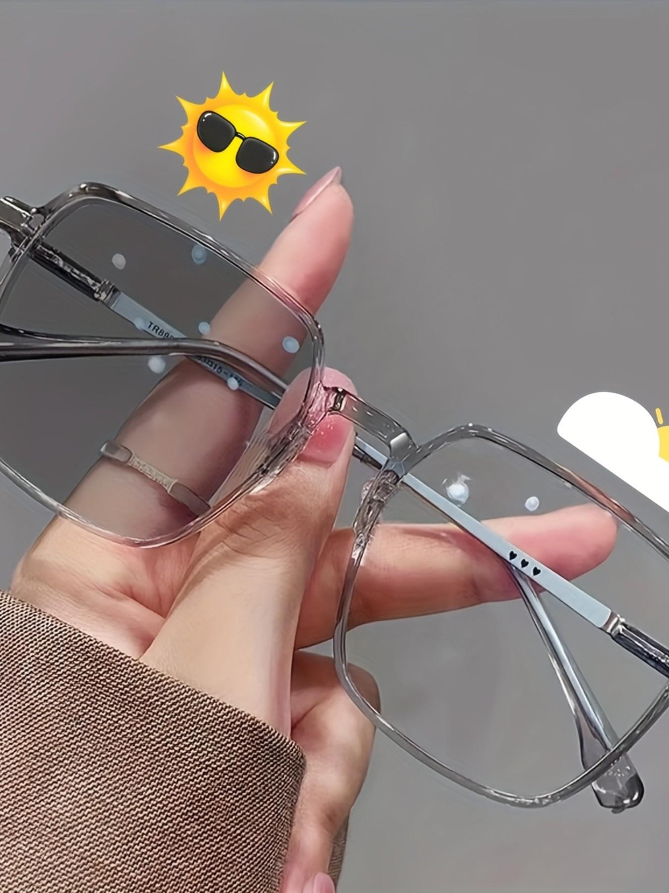 Unisex Square Frame Glasses, Pure Campus Style, Casual Fashion Eyewear, Suitable for Daily Wear, All Seasons, 1pc Universal Design