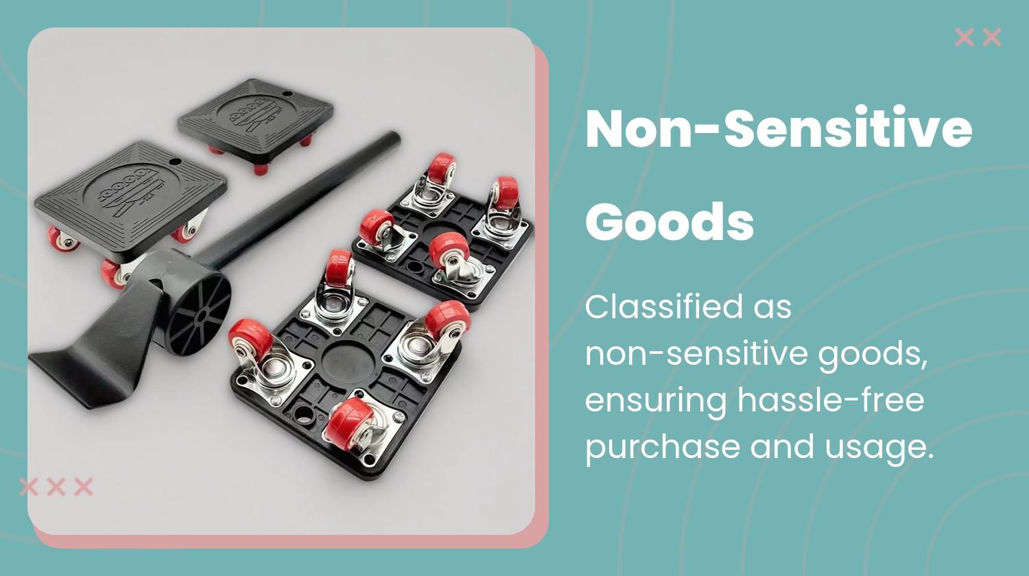 Furniture Moving Tool Set, Effortless Riser Elevator with Safe Wheels, Ideal for Sofa, Refrigerator, Hard Floor