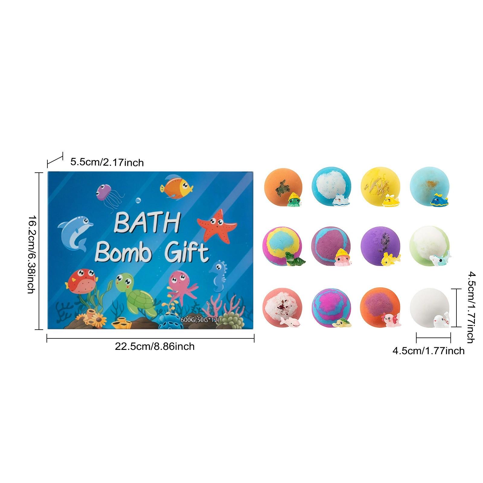 12pcs Bath Salt Balls Toy, Fun Bubble Bath Toys, 60g Explosive Salt Foam Bombs, Pool Bubble Balls, Kids Bathroom Accessories