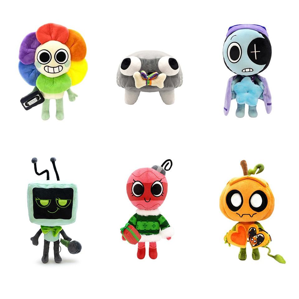 Dandy's World Plush Toys Full Set, 14 Styles Cartoon Game Character Stuffed Dolls, Cute Horror Game Peripheral Plushies, Soft PP Cotton Stuffed Animal, Kids Fans Birthday Christmas Gifts, Home Decor Collectible Toy