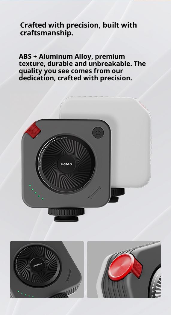 Portable Rechargeable Smartphone Fill Light - Adjustable Temperature Modes, Dual-Color On-Location Lighting for Live Streaming, Photography, Ideal Camera & Phone Tech Accessories Gift