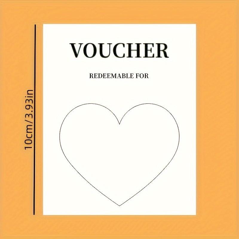 4 DIY Heart Scratch Cards, Couple Surprise Gift Set, Handwritten Cards, Romantic Relationship Rewards, Valentine's Day Creative Gifts