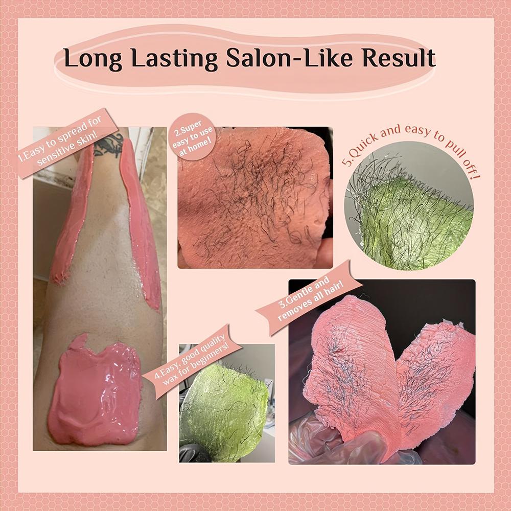 Wax Machine Kit for Hair Removal Waxing Heater and Beans Kit Depilatory Epilator Wax-melt Pot Paraffin Warmer Heating Machine clt  waxer wax  tip affordable  wax  kit ai  wax  hair  removal waxing  kit hair removal wax bean Body Care Smooth