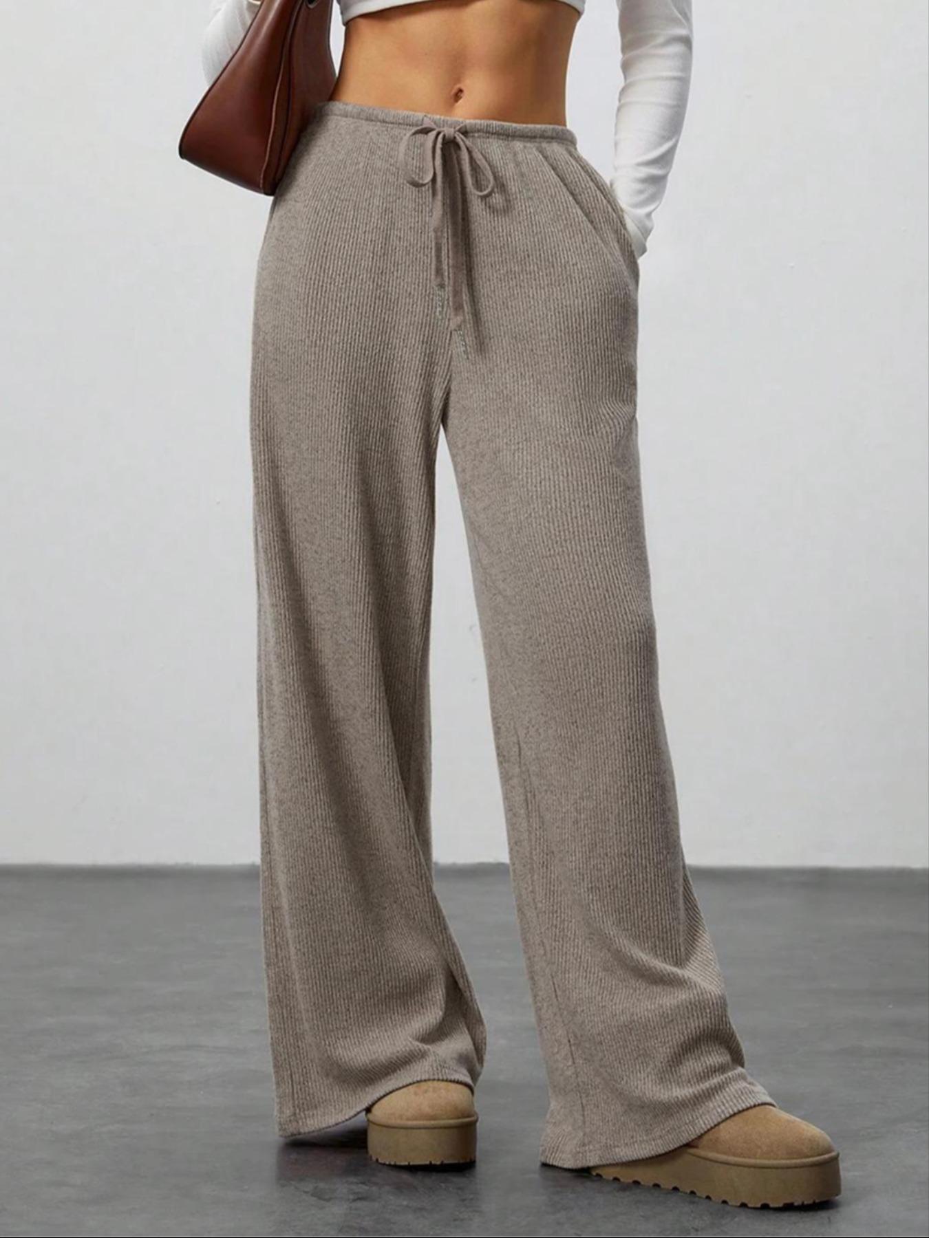 High Waist Comfortable Wide Leg Casual Jogging Pants, Versatile Athletic Trousers for Relaxed Fit, Ideal for Everyday Wear, Wide Leg Sweatpants