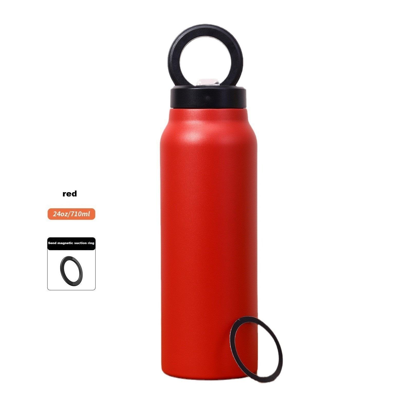 Stainless Steel Insulated Sports Water Bottle, 24oz Large Capacity Leak-Proof Design, Outdoor Adventure Compatible with Magsafe, Insulated Travel Drinkware, Leakproof Insulated Tumbler, Leakproof Insulated Container