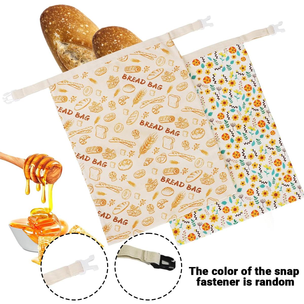 Reusable Beeswax Bread Bags - Large 17x13 Inch for Sourdough & Homemade Bread Storage, Beeswax Preservation, Food Storage Bags, Snack Bags, Heavy Duty Food Bags for Travel, Easy to Clean & Daily Use, Washable, Ideal for Home Baking