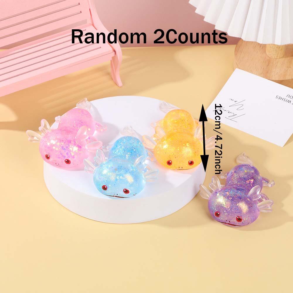 a2025Axolotl Unicorn Squishy Toys, Stress Relief & Sensory Fidgets for Adults, Unisex Gift for Christmas & Festivals, No Batteries Needed