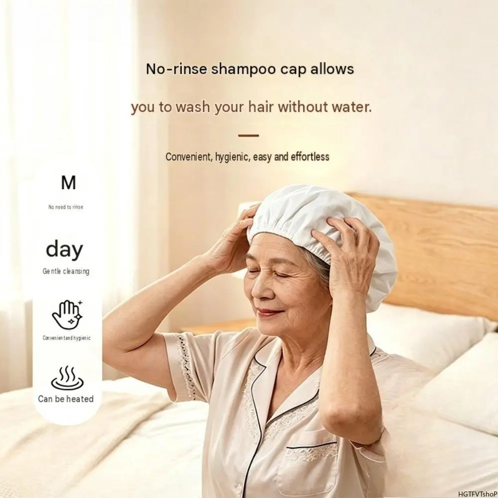 Scrubzz Fresh Scent Disposable Rinse-Free Shampoo Cap | Waterless Hair Washing Cap for Bedridden Elderly, In-Home & Hospital Care - 1 Pack, In-Home Care, Waterless Wash, Post-Surgery