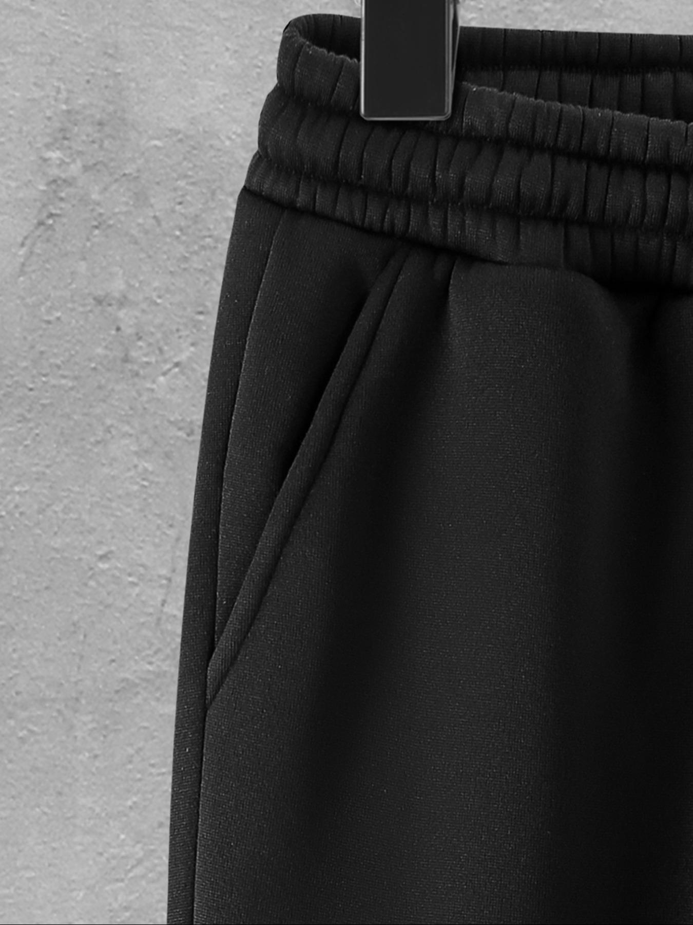 Men's Spring Autumn Classic Flag Print Casual Fitted Pants Set, Drawstring Waist Athleisure Straight Leg Long Trousers, Outdoor Sports Wear for Men Men's Spring Autumn Classic Flag Print Casual Fitted Pants Set, Drawstring Waist Athleisure Straight Leg Long Trousers, Outdoor Sports Wear for Men