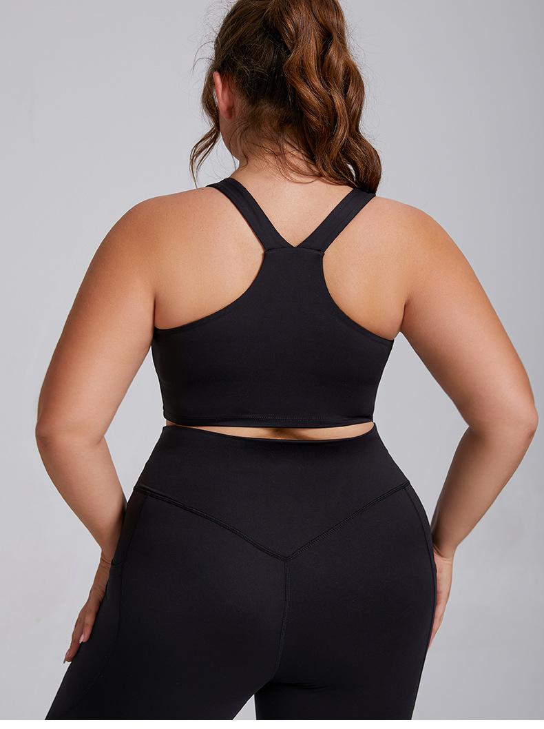 2026 Women's Plus Size 2 Piece Workout Set High Waisted Yoga Leggings with Pockets & Sports Bra