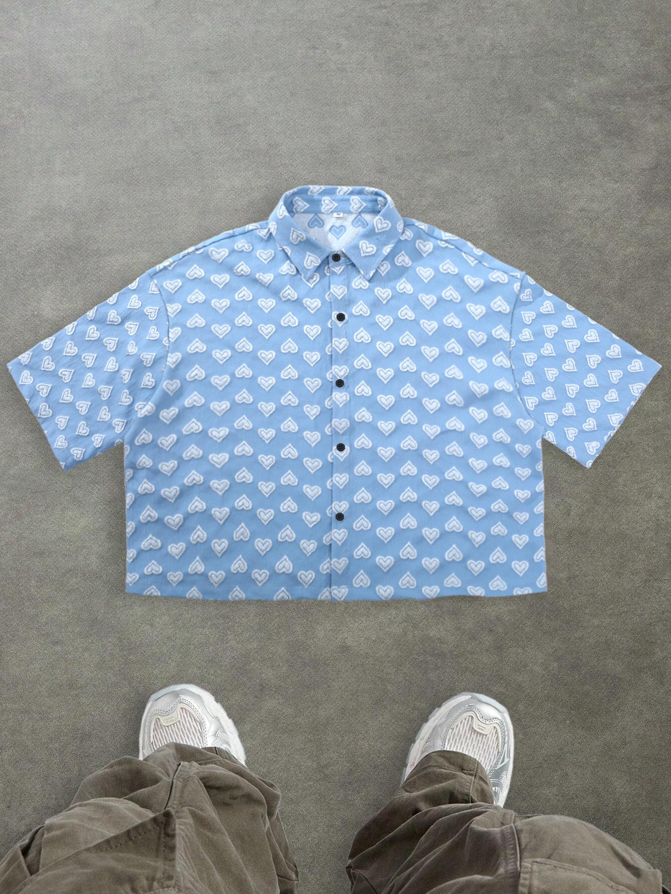 Men's Regular Fit Plaid Print Short Sleeve Shirt, Casual Retro Style Top for Daily Wear, Men's Clothes for All Seasons