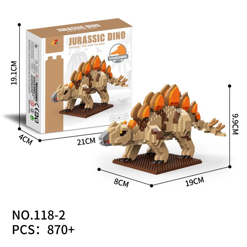 Dominant Dinosaur Building Blocks Small Part DIY Toy, Parent-Child Interaction Gift, Holiday Present, Model_xinghao