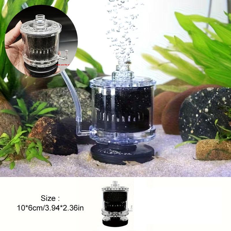 1 Pc Aquarium Compressed Air Sponge Filter for 5-20 Gallon Fish Tanks, Durable Bio Bubble Filter with Transparent Design, Crystal Clear Water, Ideal for Betta Fish, Shrimp and Fry