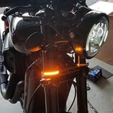 Nilight 2PCS 6-5050-SMD Waterproof Flexible Turn Signal Backup License Plate Universal Amber Lights Strip Universal for Motorcycle ATV UTV High Brightness Car LED Tail Light Strip Fishbone LED Tailgate  Autos Vehicle  dealsforyoudays