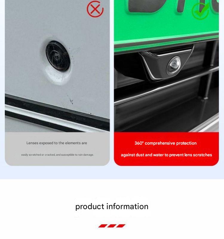 High Definition Car Camera Protective Cover, Scratch-Resistant Waterproof Lens Shield, Clear Vision No Blurring, Essential Vehicle Accessory, HD Lens Protector