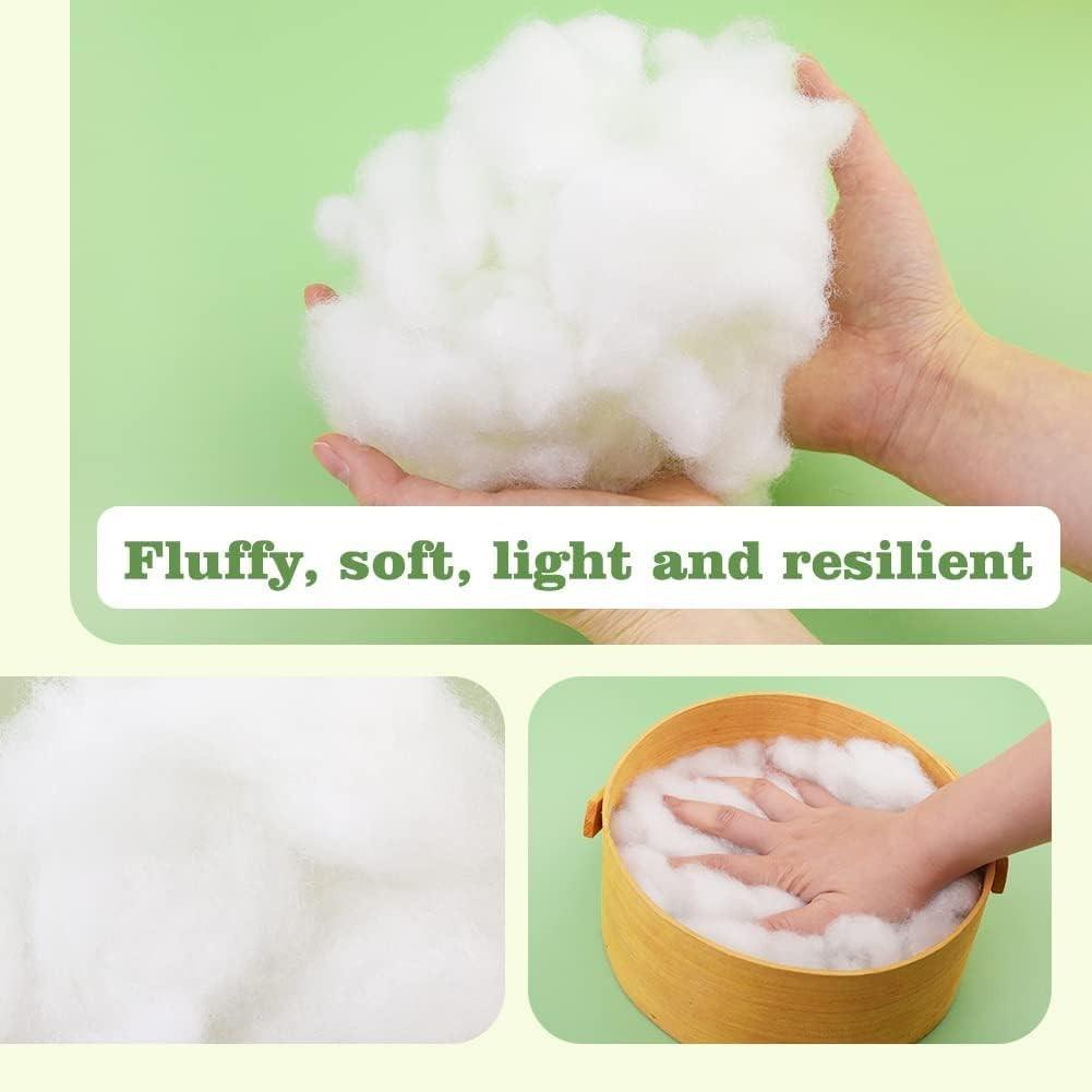 High-Quality Polyester Filling Fabric, Durable and Comfortable, Ideal for Sofa, Bedding, Stuffed Toys, Pet Beds, DIY Projects, Artificial Snow