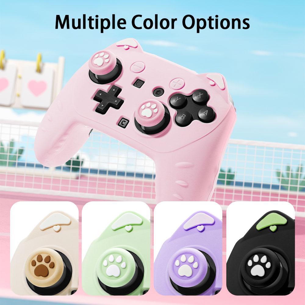 Compatible with For Switch 2 PRO controller silicone cases, For NS2 PRO cat-ear controller silicone protective cases, For NS2 game controller case accessories