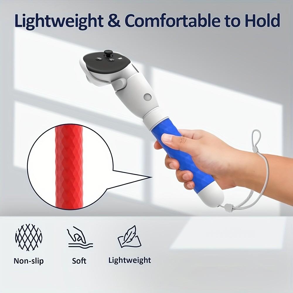 Meta Quest 3s/3 Abs Hard Grip Controller Extension, Enhanced Control for Oculus Quest 3/3s VR, Durable Accessory for Gaming