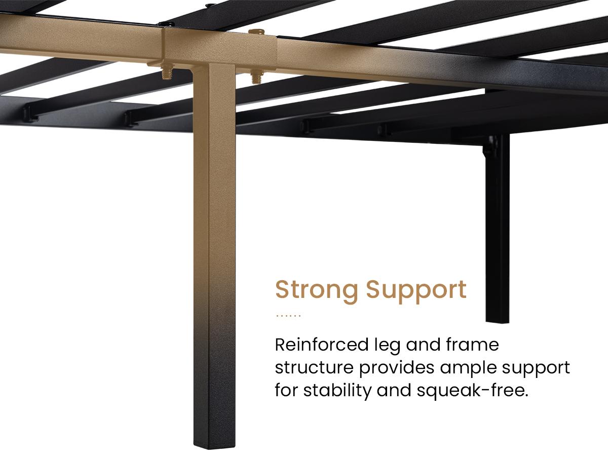 SHA CERLIN Bed Frame with Headboard Shelf,【Frame Only No Mattress】 Heavy Duty Platform Bed Frame with Strong Metal Foundation, No Box Spring Needed#ChristmasGifts#TikTokShopBlackFriday