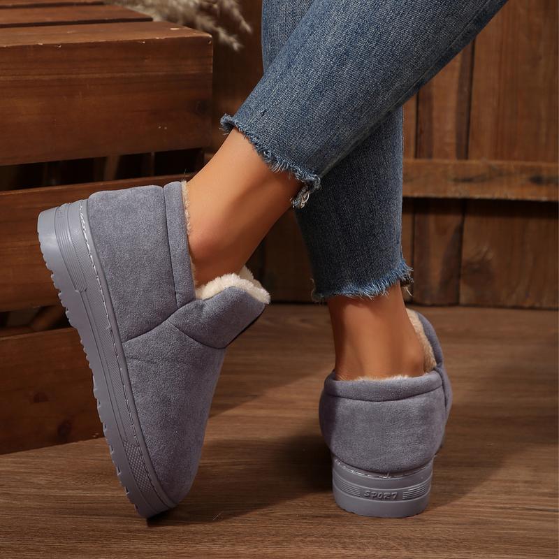 Women's Boots Cozy  Memory Foam Fleece Lined Lightweight And Comfortable Slip-On For Indoor & Outdoor Wear