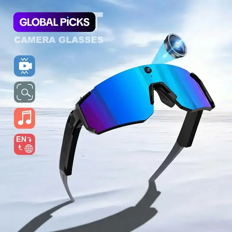 AI camera glasses, Camera smart sunglasses, 8MP+super anti shake, fashionable sunglasses for both men and women, polarized anti glare lenses, lightweight and durable frame, casual design, accessories and gifts