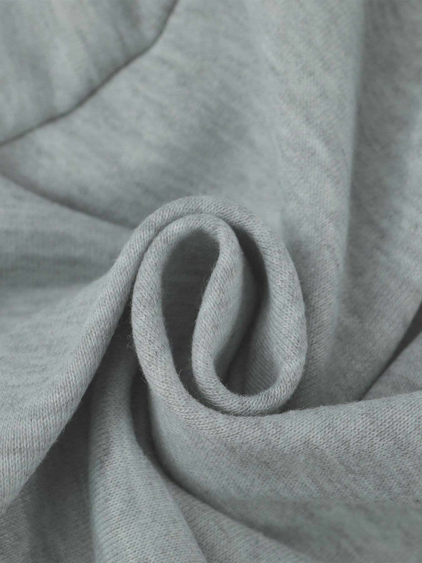 Women's Vintage Gothic Print Elastic Waist Sweat Shorts, Grey Loose Casual Athletic Shorts, Y2K Streetwear Style, Perfect For Party & Daily Outfits