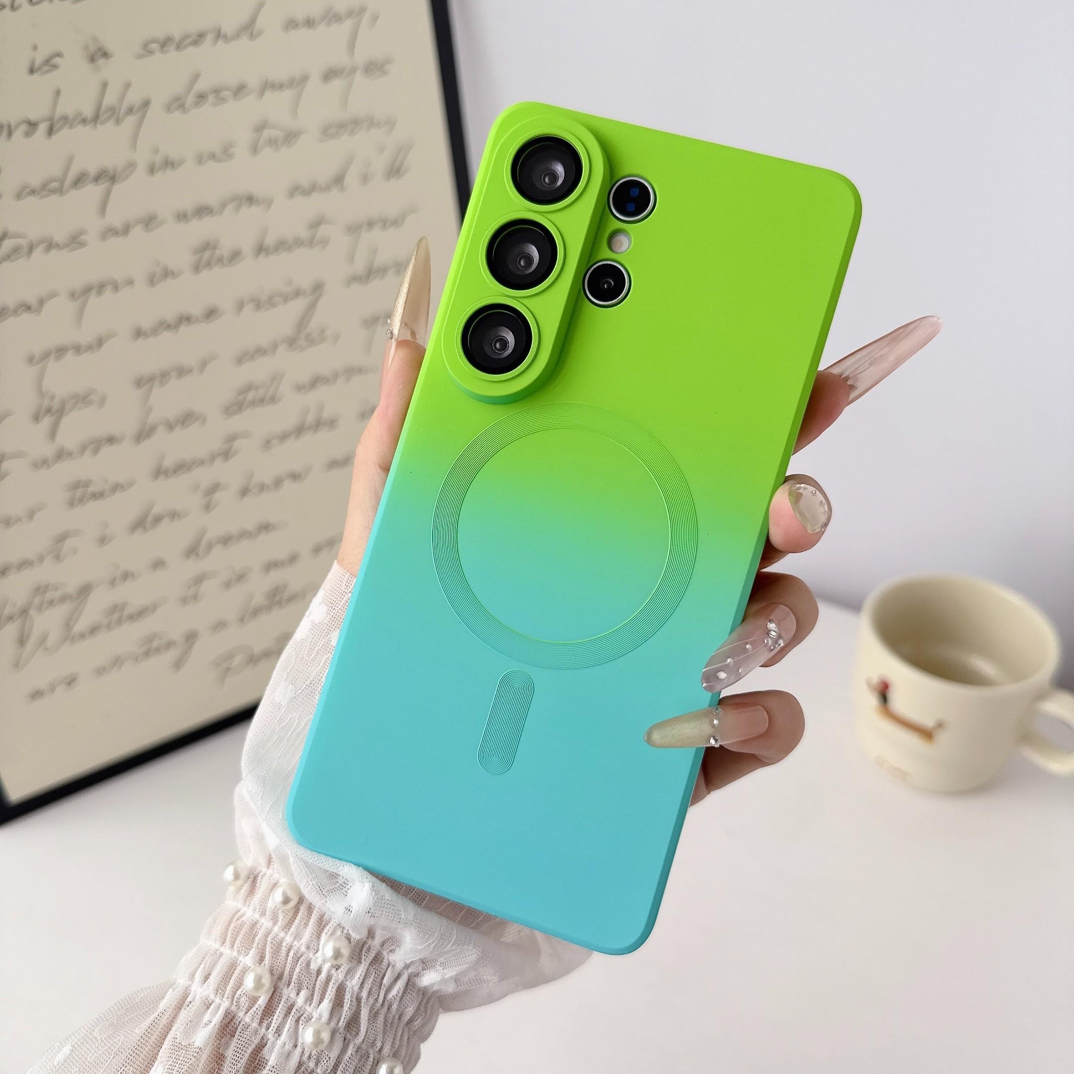 Gradient Liquid Phone Case for Samsung Galaxy S26/s25/s24, Shockproof Thin Protective Cover, Unisex Gift Idea