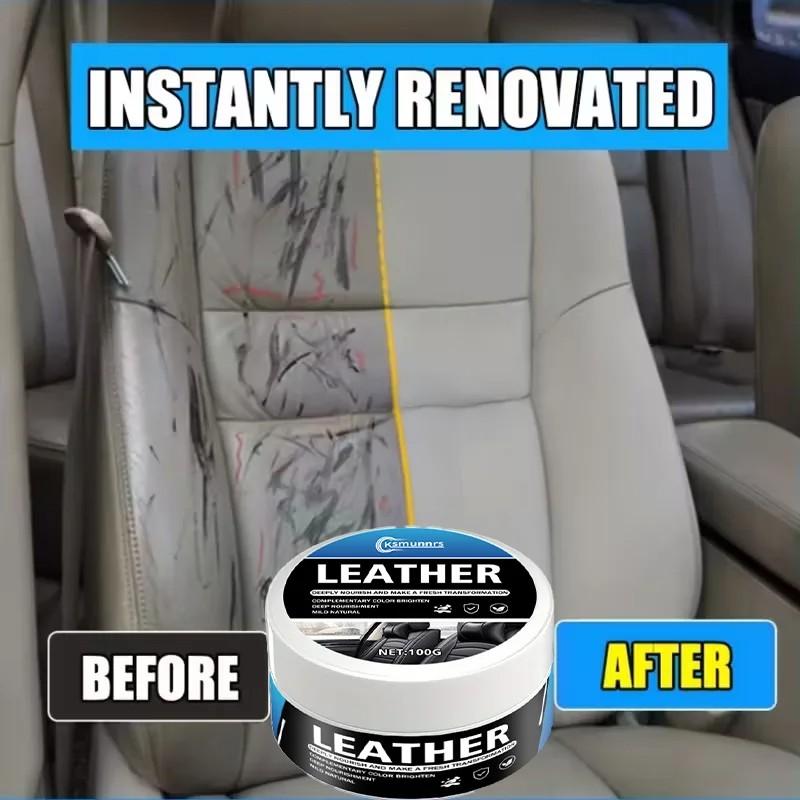 Car Interior Multi-Functional Cleaning Paste, Clean Seats Plastic Dashboard Leather Carpet, Long-Lasting Protection Easy Use, Interior Car Cleaner
