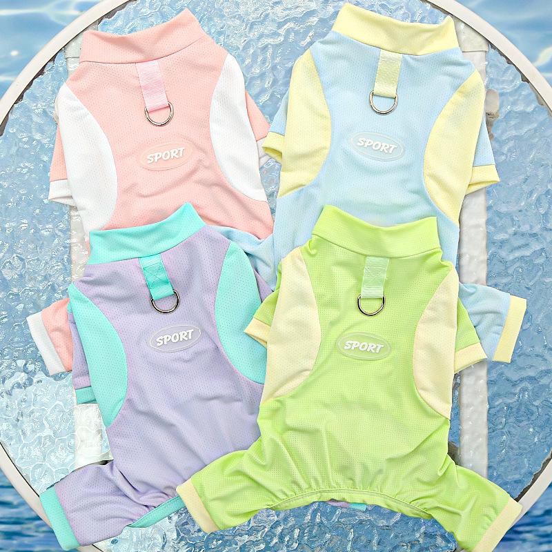 Small, Medium, Large Doggie Ice Silk Spring and Summer Dog Clothes, Cat Clothing Supplies, Cool and Cool Clothes for Sun Protection, Golden Retrievers, Pugs, Yorkies