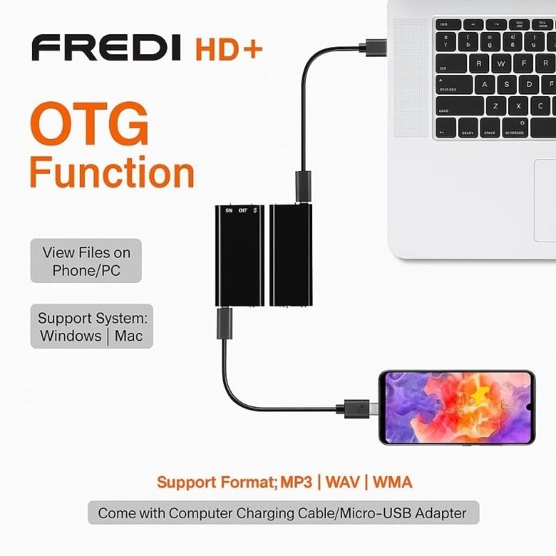 Professional Voice-Activated Digital Recorder, 8GB HD Noise-Canceling Mp3 Player, Ultra-Thin Portable Microphone for Business Meetings Professional Voice-Activated Digital Recorder, 8GB HD Noise-Canceling Mp3 Player, Ultra-Thin Portable Microphone for Business Meetings
