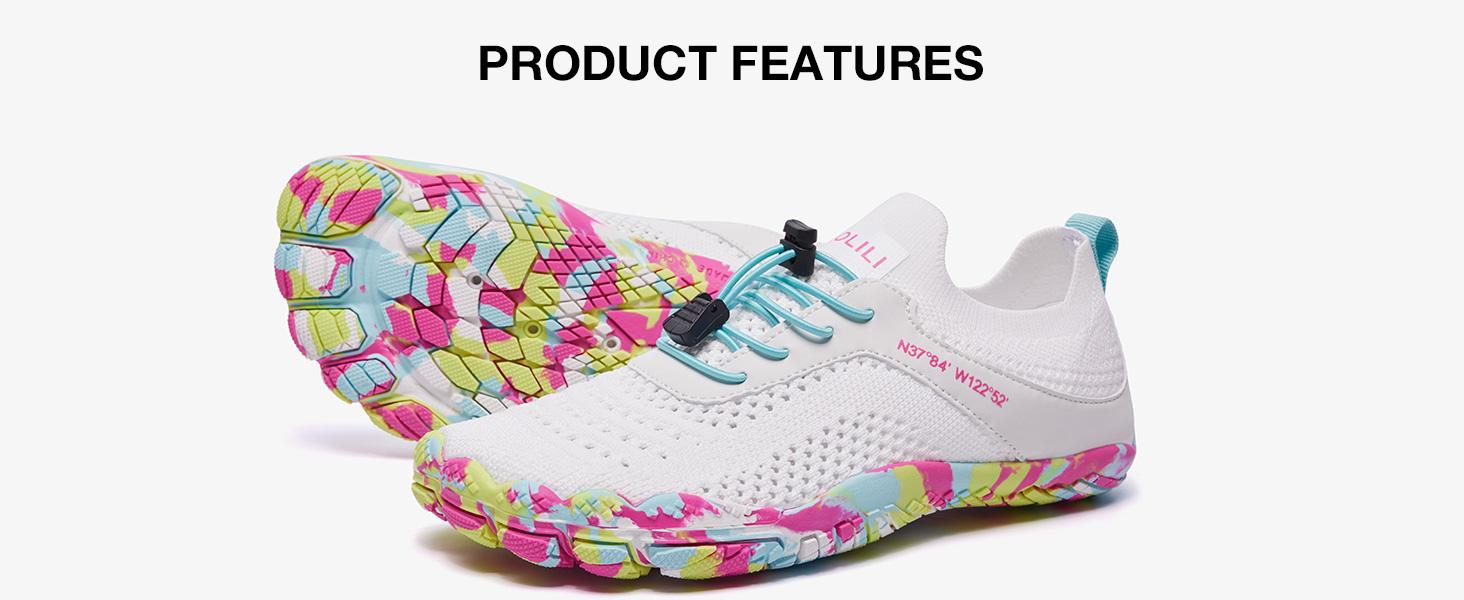 KOLILI Women Watershoes Quick Dry Aqua Shoes Barefoot for Beach Surf Hiking Pool Water Sports KOLILI Women Watershoes Quick Dry Aqua Shoes Barefoot for Beach Surf Hiking Pool Water Sports