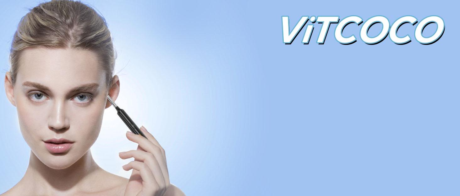 Ear Wax Removal Tool, VITCOCO Ear Cleaner with 1920P HD Camera, Earwax Remover with 8 Pcs Ear Set, with 6 LED Lights, for iPhone, iPad Mother's Day Gifts