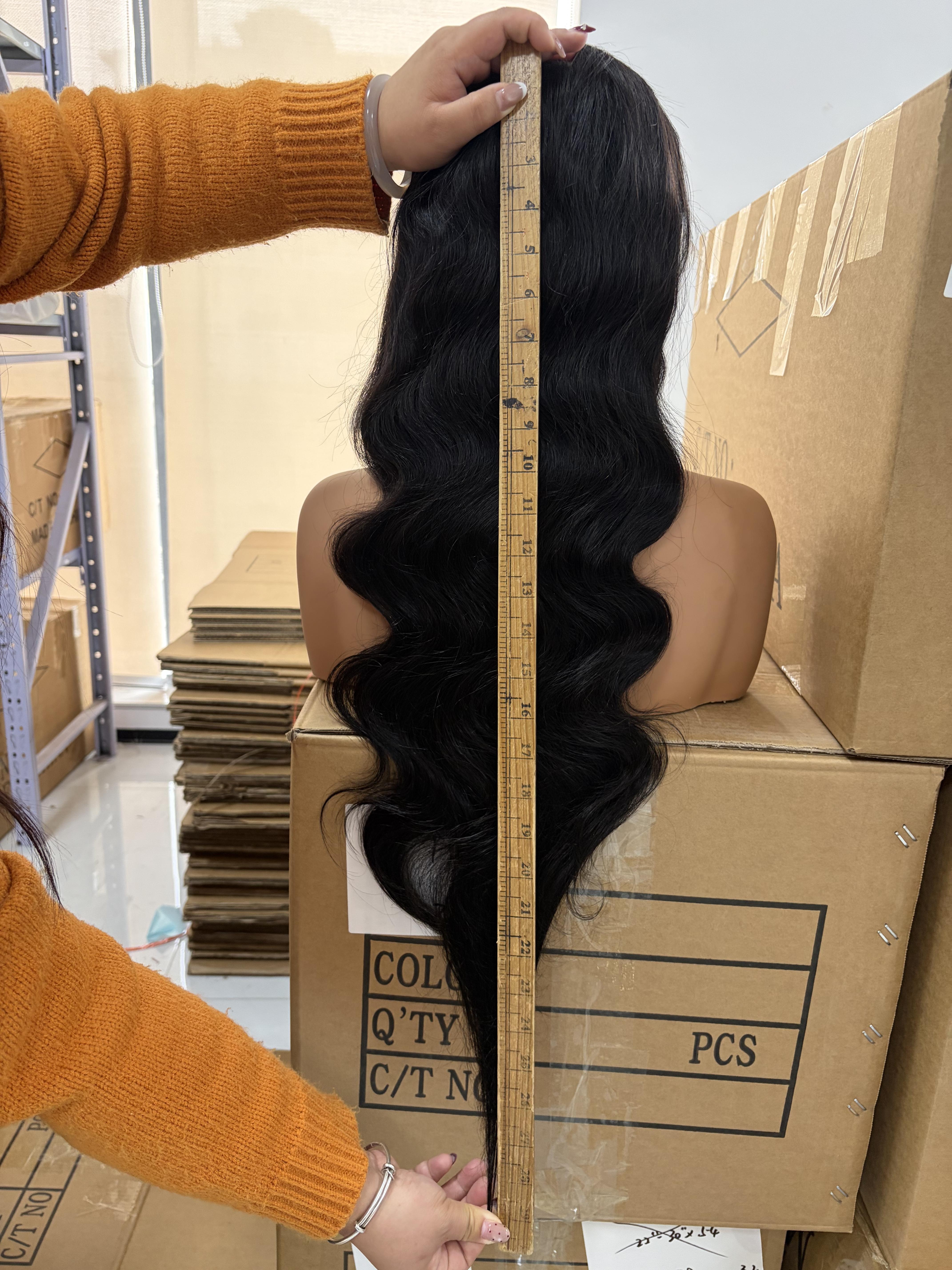 BABOSHOW Body Wave Lace Front Wigs Human Hair 180 Density Pre Plucked 13X6 Transparent HD Lace Frontal Wigs Natural Black Wigs Human Hair Wigs For Women With Baby Hair