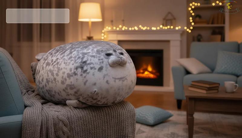 JIAJCHUF Adorable Fat Seal Plush Toy, Jiajchuf Soft Stuffed Animal Pillow, Perfect Gift for Kids & Adults, Cozy Hugging Companion, Soft Cuddly Gift