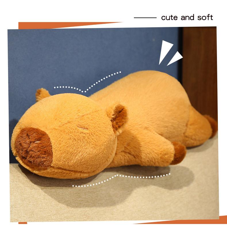 Capybara Plush Stuffed Animals | 23 Inch Large Capybara Plush for Calming & Comforting Realistic Body Pillow Plush Toys, Capybara Stuffed Animals Gifts Kids Teens & Adults