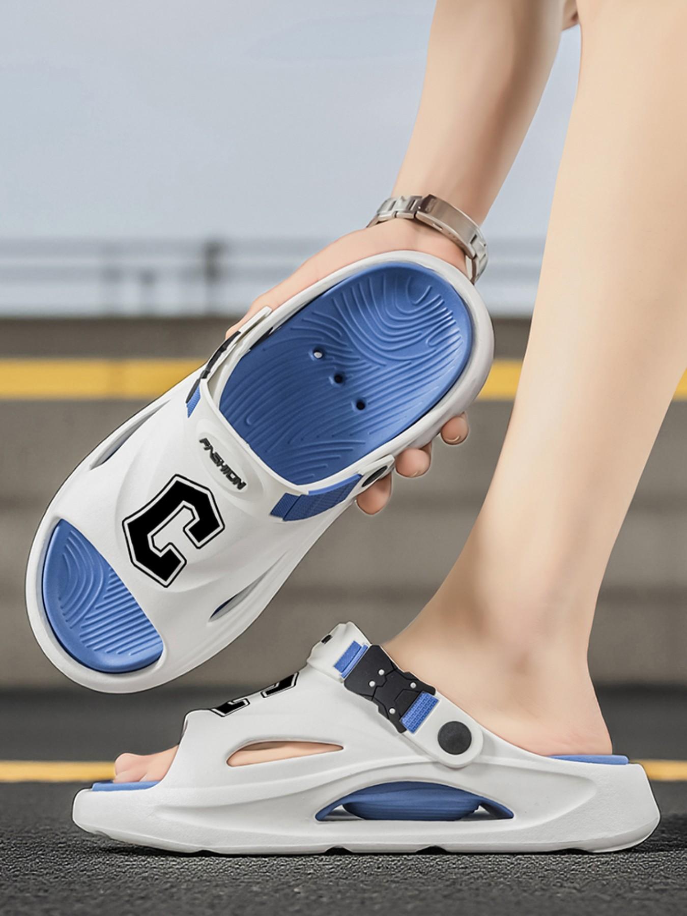 Men's Summer Sandals 2026 New Arrival, Comfortable Thick Sole Anti-Slip Beach Shoes, Dual Color Casual Sports Slippers