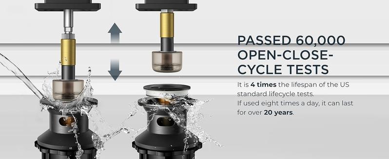 FORIOUS Bathroom Faucets 3 Hole Black Gold Brushed Nickel - 8 Inch Widespread Bathroom Sink Faucet Waterfall Spout with Pop Up Drain and Water Supply, Suitable for Vanity RV Commercial Lavatory Restroom