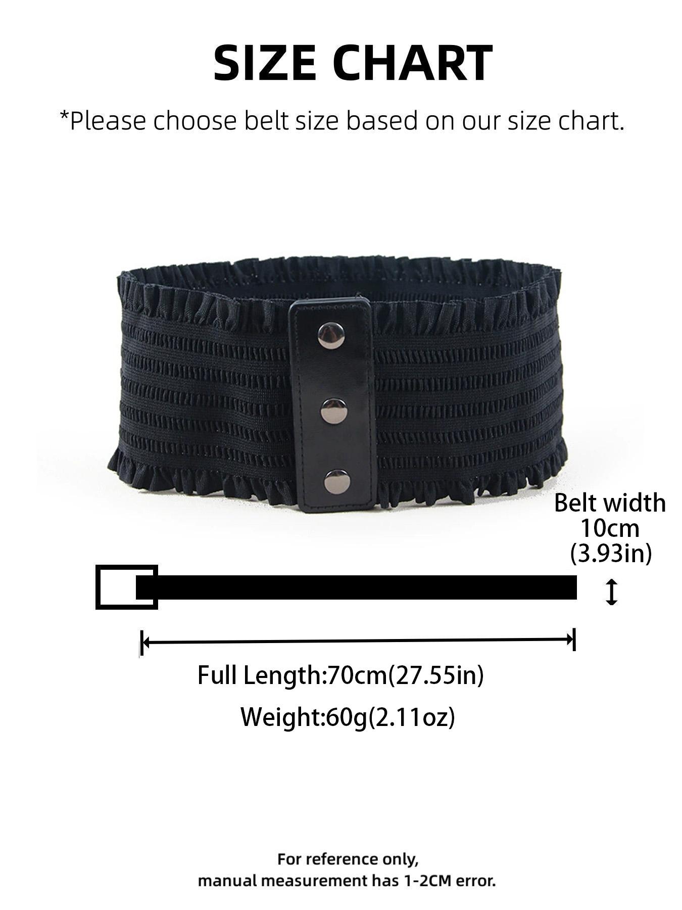 Elegant Women's Elastic Waist Belt, Bohemian Style Wide Waist Wrap, Fashionable Versatile Design, Available in Multiple Colors, Statement Belts