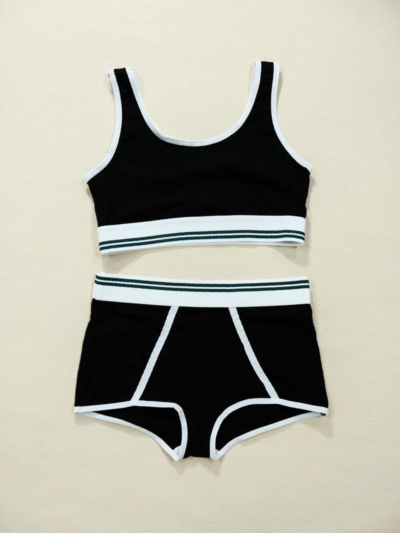 Women's Solid Wireless Bra & High Waist Panty Underwear Set, Basic Fashion Casual Breathable Comfortable Lingerie Set for Daily Wear, Underwear Set for All Seasons, Women's Underwear Set, Clothes, Casual Soft Panties