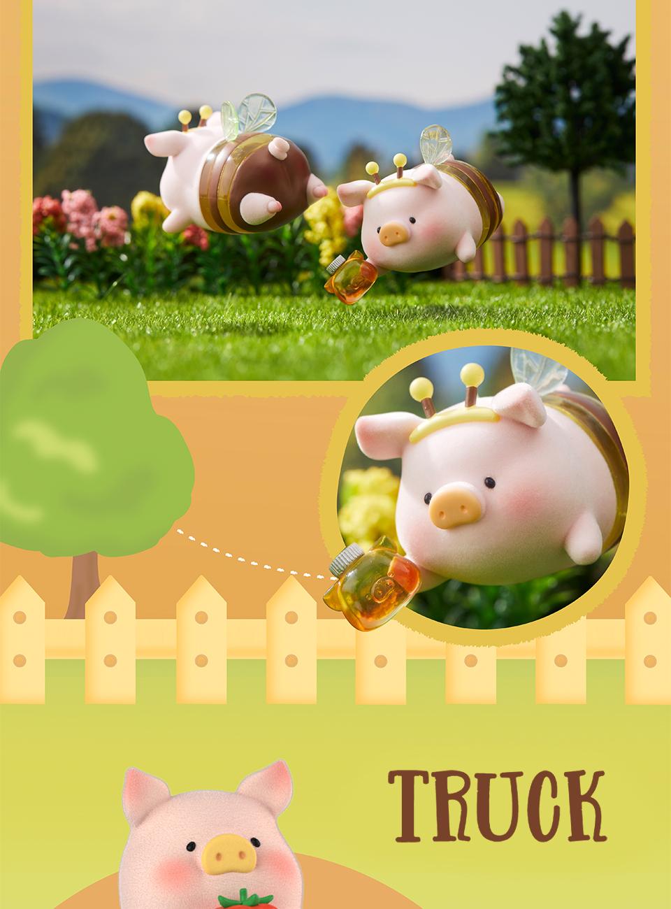 52TOYS Lulu The Piggy My Sweet Farm Garden Kawaii Creative Gift Room Decor Desktop Decoration Gift for Birthday Party