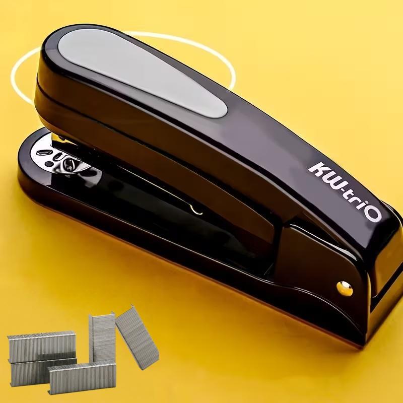 360 Rotatable Stapler, Uses 24/6 Staples, Effortless Long Stapler, School Paper Staplers, Office Bookbinding Supplies