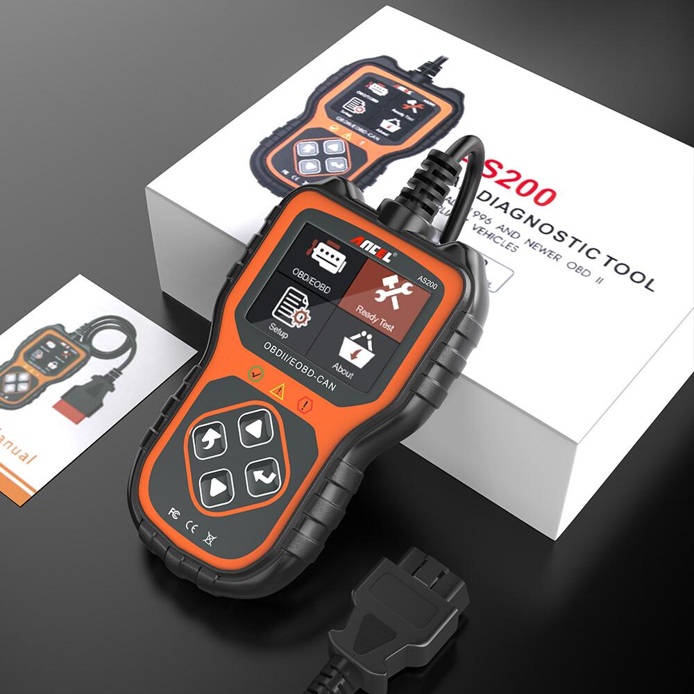 ANCEL AS200 OBD2 Scanner, Check Engine Light Code Reader, Automotive Diagnostic Tool EOBD OBDII Code Scanner, Read/Clear Codes, I/M Readiness, Data Stream, Car Code Reader for 12V 16Pin Cars Vehicle Repair Tool ANCEL AS200 OBD2 Scanner, Check Engine Light Code Reader, Automotive Diagnostic Tool EOBD OBDII Code Scanner, Read/Clear Codes, I/M Readiness, Data Stream, Car Code Reader for 12V 16Pin Cars Vehicle Repair Tool