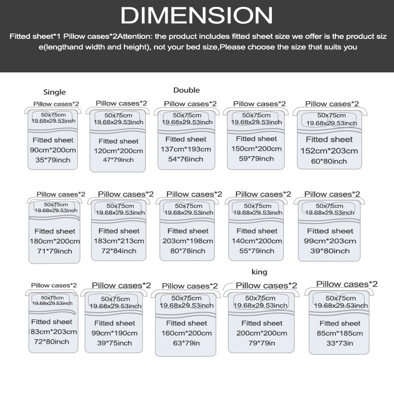 Geometric Pattern Bedding Set, 3 Counts/set Including 1 Count Fitted Sheet & 2 Counts Pillowcase without Filler, Soft Comfortable Bedding Set for Home Bedroom, Bedsheet Sets, Bed Sheets Set