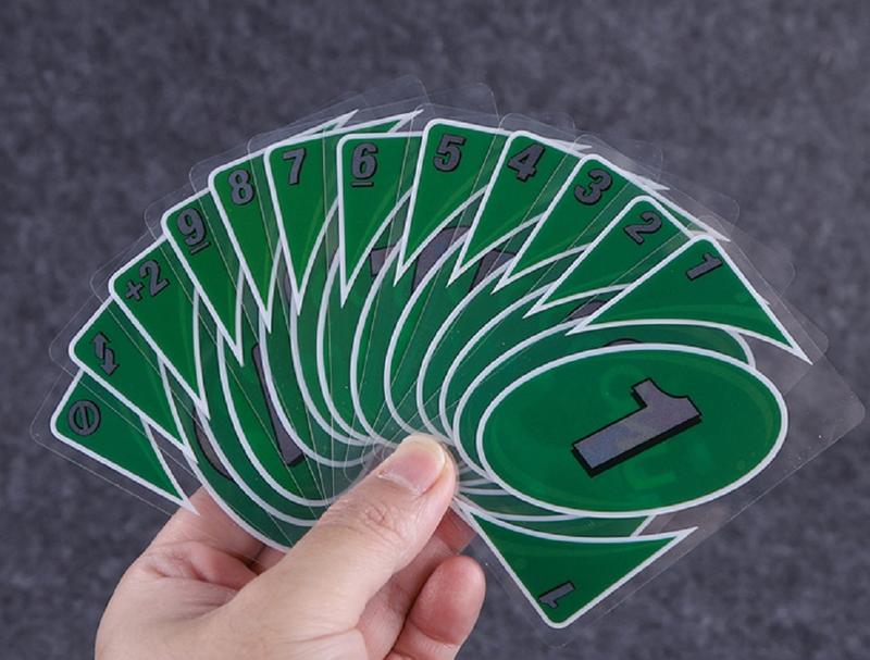 IN STOCK Board Games UNO H2O Card Game WaterProof Pressure Proof PVC Plastic Transparent Kids Toys Playing Cards Family and Friends Gathering Supply