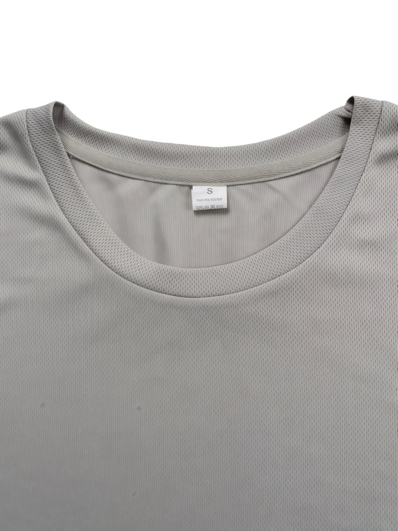 Men's Fashion Short Sleeve T-Shirts Set, Geometric Print, Round Neck, Casual Long Top, Slim Fit, All Seasons, Gift for Dad or Son