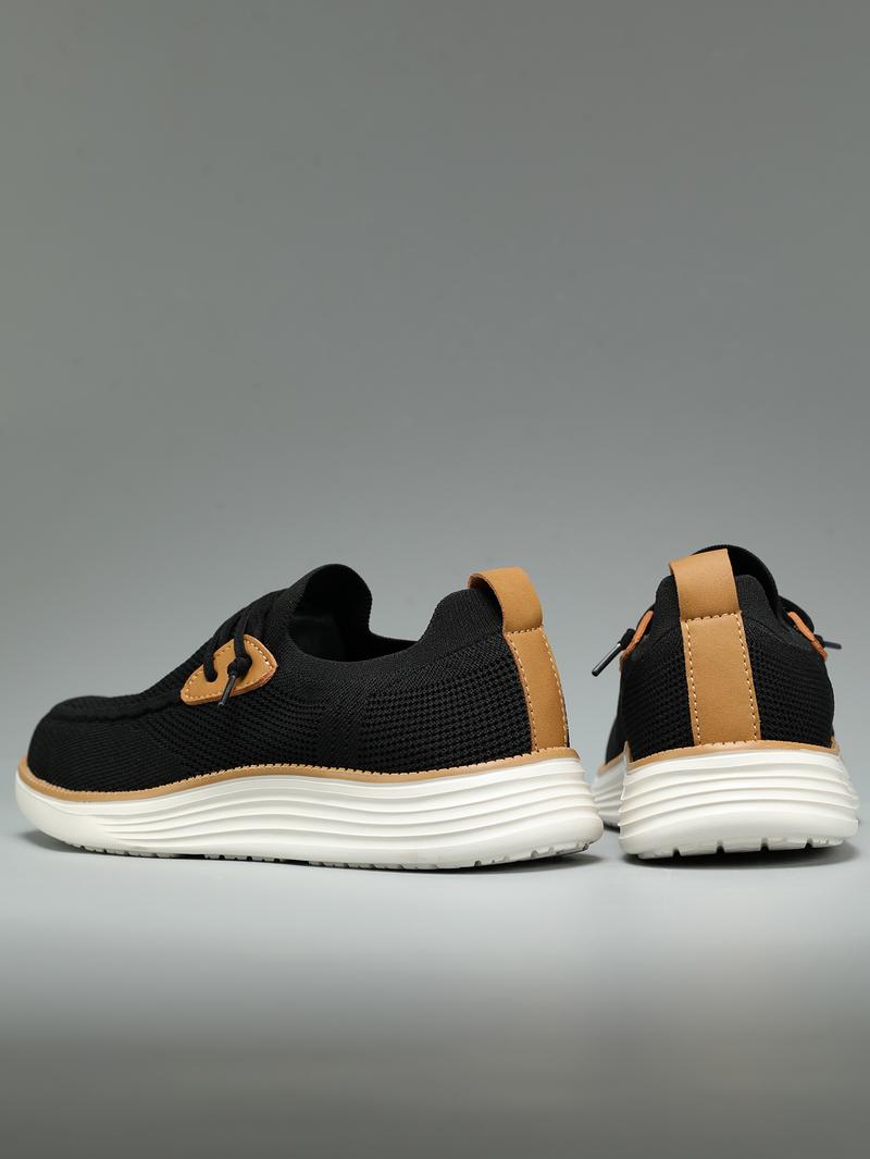 Men's Mesh Sneakers Oxfords Business Casual Walking ShoesTennis Comfortable, Lightweight Comfortable Sports Running Shoes，Knitted Mesh Breathable And Comfortable Platform Sneakers