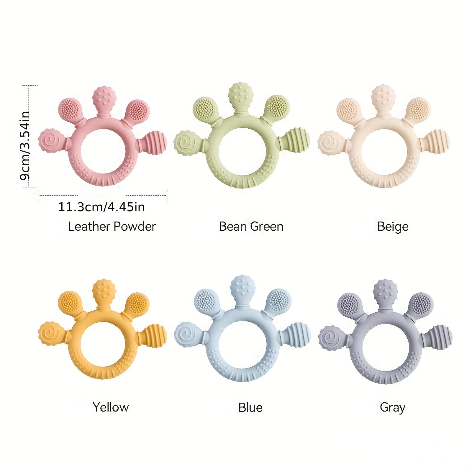 Baby Silicone Teething Ring Toy, Cute Animal-Shaped Teether, BPA-Free, Soothes Sore Gums, Safe Baby Teething Accessory